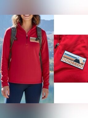 Lands End Colorado Performance Quarter Zip Pullover
